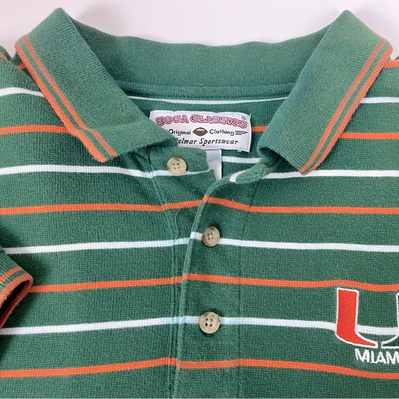 Bocca Classics Miami Hurricanes Polo Size XL; College Football, Sports, The U - Picture 7 of 10